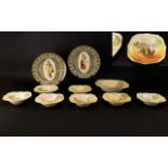 A Collection Of Royal Doulton Series Ware Ten items in total to include two large chargers/wall