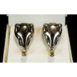 Elle Collection Designer Pair of Silver