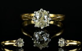 Antique Period 18ct Gold and Platinum Si