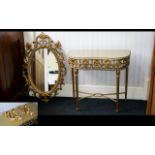 Ornate Console Table and Accompanying It