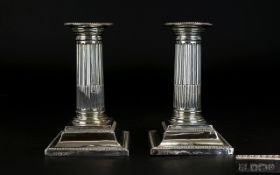 Victorian Period Solid Silver Pair of Co