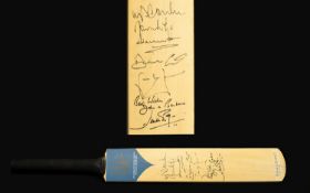 Autographed - Charity Cricket Bat. An Ev