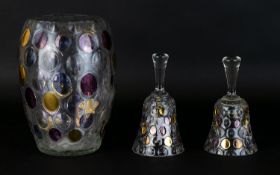 Decorative Glass Vase Of ovoid form in c