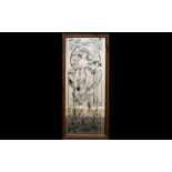 A Vintage Reproduction Art Nouveau Adver