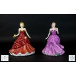 Royal Doulton - Large Size Pretty Ladies Hand Painted Figurine of the Year ' Victoria ' HN4623,