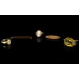 Collection of 9ct Gold Jewellery ( 5 ) Five Items In Total. All Fully Marked for 9ct Gold.