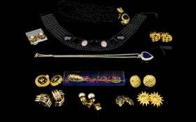 Mixed Lot of Costume Jewellery, To Include Necklaces, Brooches,