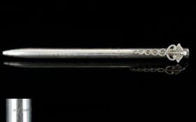 Tiffany & Co USA Solid Silver - Snake Clip Ballpoint Pen.