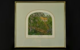 Stephen Whittle Artist Pencil Signed Artists Proof Original Coloured Etching with Aquatint.