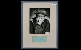 Autograph Interest. Dame Margaret Rutherford Black and White Photo - 9 x 7 Inches.