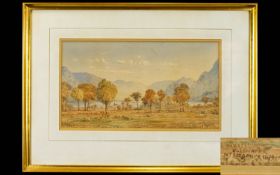 English 19th Century Watercolour - A View From Patterdale / Westmoreland Lake District, Summers