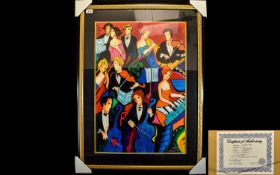 Phillip Maxwell 1964 - Ltd and Numbered Edition Artist Signed Serigraph on Canvas Titled ' The