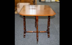 Edwardian Period Nice Quality Mahogany Small Size Gate Leg Sutherland Table of Excellent Size and