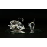 Swarovski Crystal Swan, NR 063 000. Comes with Original Presentation Box & Certificate.