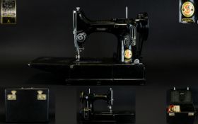A Rare Singer Model 222 K Featherweight Convertible Sewing Machine A highly sought after model