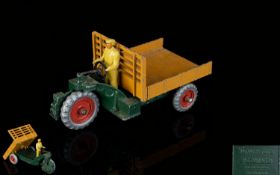Dinky Toys 27G Die Cast Model Tilting Motor cart. Green Chassis date 1949- 1954. Excellent