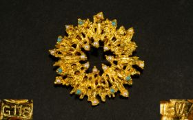 Sturdevant and Whiting 1886 - 1914 Gold Brooch Made In The Early 1900's. Created Using High Ct