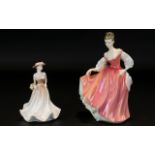 Royal Doulton Figurine ' Fair Lady ' Peach Colour way. HN2835. Designer M. Davies.