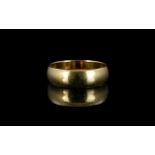 Gentleman's 9ct Gold Wedding Band of Large Size. Fully Hallmarked for 375 - 9ct. Ring Size - Z. 5.