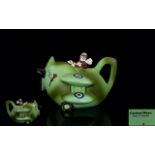 Carlton Ware Art Deco Period Hand Painted Teapot,