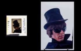 Beatles Photography Interest 1965 George Harrison On Set Of HELP! Original Colour Transparency A
