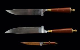 Italian - Superb Quality 19th Century Hunting Knife.