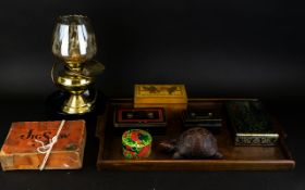 Mixed Lot Of Collectables To Include Ply Wood Interlocking Jigsaw, Tin Cash Money Boxes,
