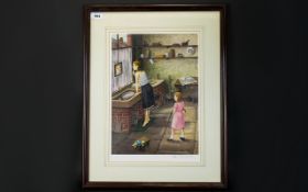 Tom Dodson 1910 - 1991 Artist Pencil Signed Ltd and Numbered Edition Colour Lithograph Print -