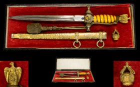 An Imperial / Third Reich Transitional German Naval Dagger Which Has Seen Service In Both Wars,