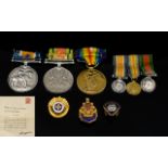 A Collection Of Military Medals To include WWI War medal and Victory medal,