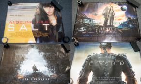 4 Cinema Posters In Poster Tubes - As New Condition. Includes 1/ ' Elysium - Matt Damon.