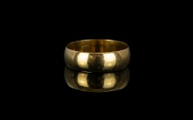 9ct Gold Gents Wedding Band. Fully Hallmarked. Ring Size X.