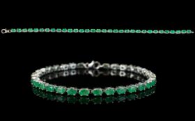 Emerald Tennis Bracelet, 7.