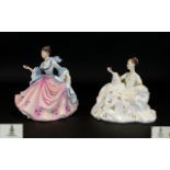 Royal Doulton Hand Painted Porcelain Figures ( 2 In Total. Comprises 1/ Rebecca HN2805. Designer M.