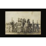 A Rare Original Late 19th Century Sepia Tone Photograph Of An Execution 5.5 x 3.