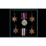 World War II Collection of Military Medals ( 5 ) Five In Total. Comprises - 1/ Africa Star.