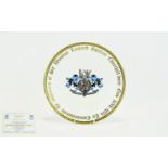 Paragon Fine English Bone China Sir Winston Churchill Commemorative Cabinet Plate limited edition is
