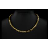 Top Quality and Solid 9ct Gold Belcher - Double Link Chain / Necklace, with Excellent Clasp.