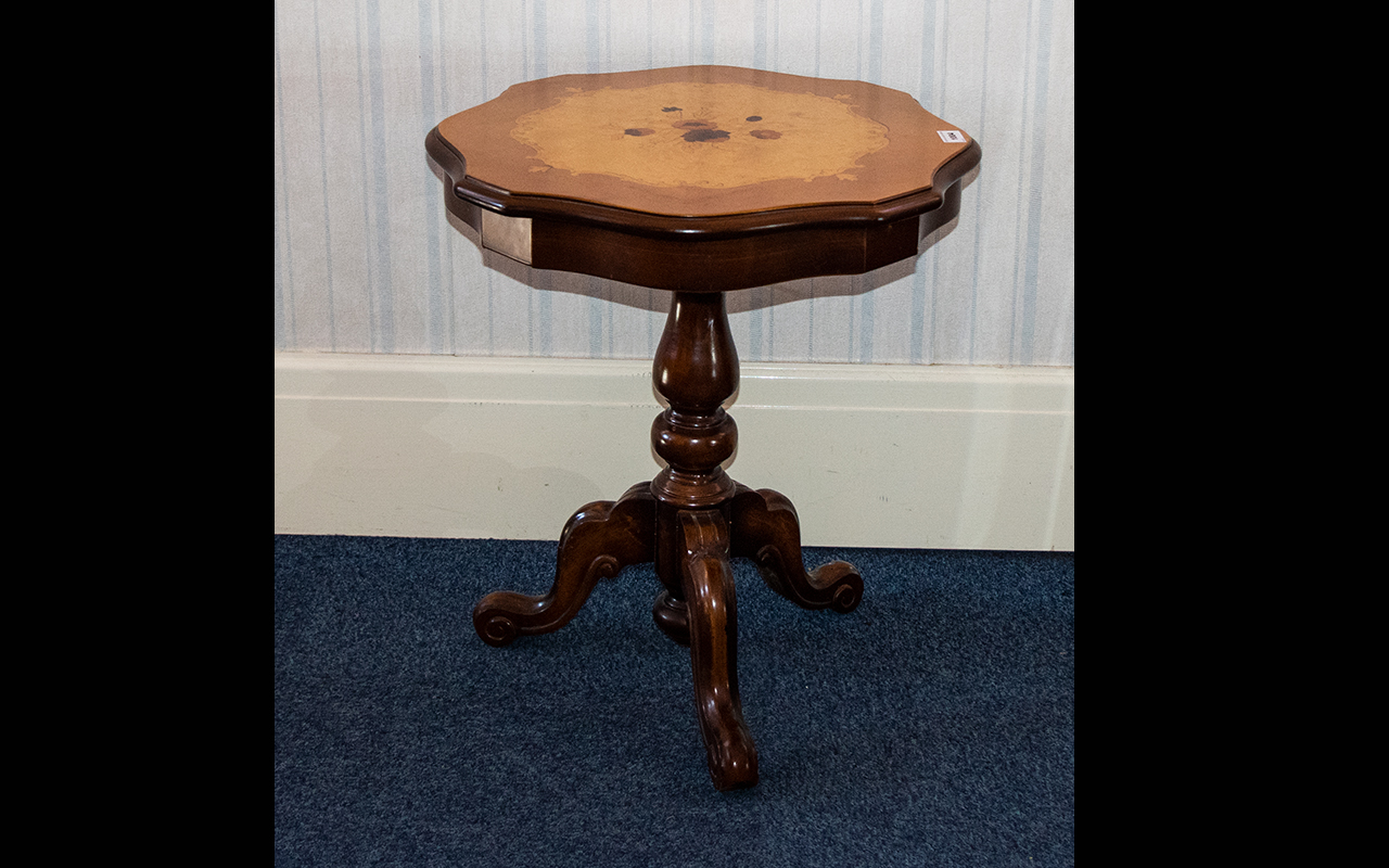 A 20th Century Italian Tripod Table Burr