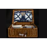 Fully Fitted Wicker Picnic Basket By Opt