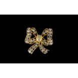 A Vintage Crystal Set Brooch By Eisenber