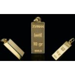 24 ct Gold Ingot. 10 Grains - 6.8 grams.