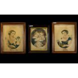 Three Framed Victorian Prints Each in or