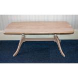 A Contemporary Limed Oak Coffee Table Of