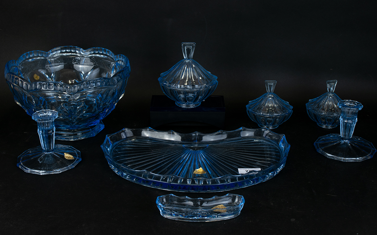 Bohemia Glass Dressing Table Set Compris