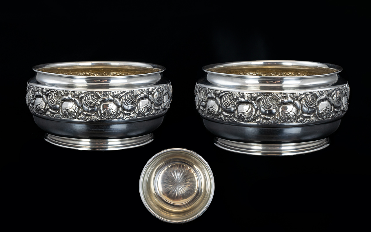 Austria Fine Pair of Solid Silver Fruit