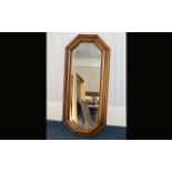 Bevelled Glass Mirror A lozenge shaped m