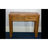 Contemporary Beech Wood Console Table Si