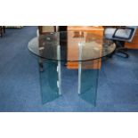 Contemporary Glass Circular Topped Cubed