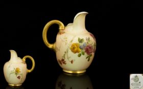 Royal Worcester Hand Painted Blush Ivory